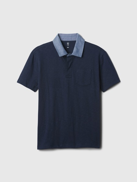 GAP Tricou polo chambray pentru copii GAP