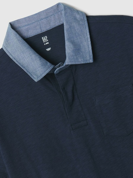 GAP Tricou polo chambray pentru copii GAP