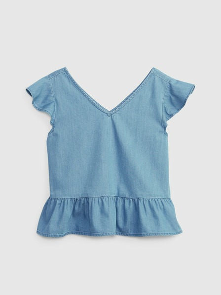 GAP Top din bumbac peplum pentru copii GAP