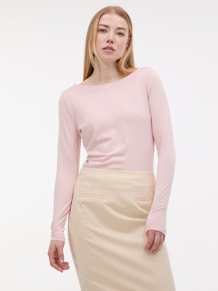Orsay Tricou cu mânecă lungă pentru femei roz deschis ORSAY