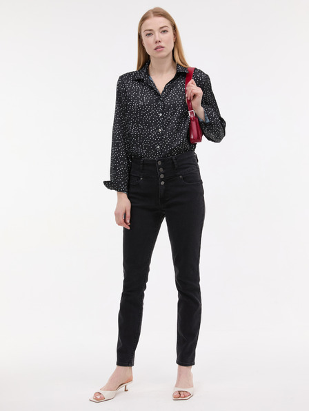 Orsay Bluză de damă neagră cu model ORSAY