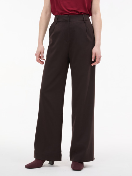 Orsay Pantaloni largi maro închis pentru femei ORSAY