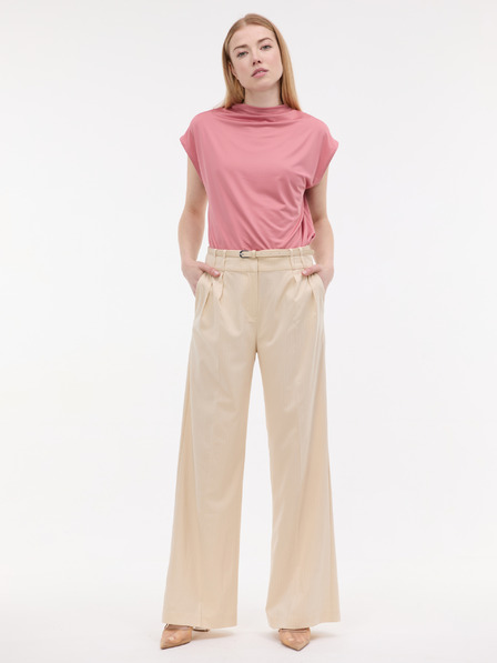 Orsay Pantaloni largi crem pentru femei cu dungi ORSAY