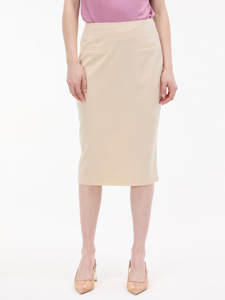 Orsay Fustă creion crem pentru femei cu dungi ORSAY
