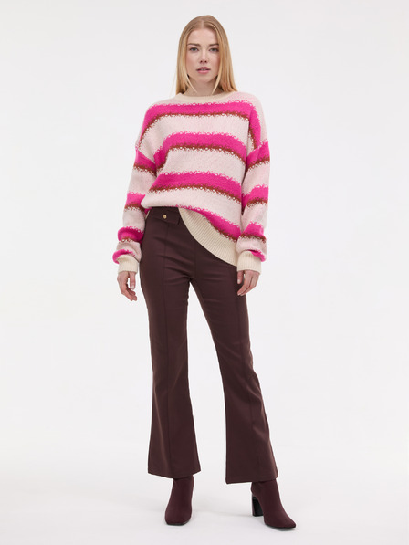 Orsay Pulover roz cu dungi pentru femei ORSAY