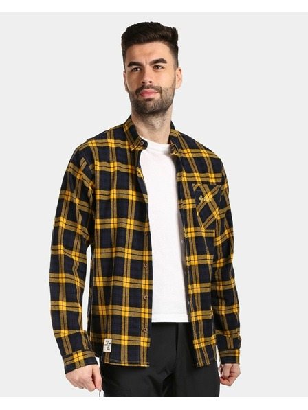 Kilpi Tricou sport din flanel pentru bărbați Kilpi FLANNY-M Galben