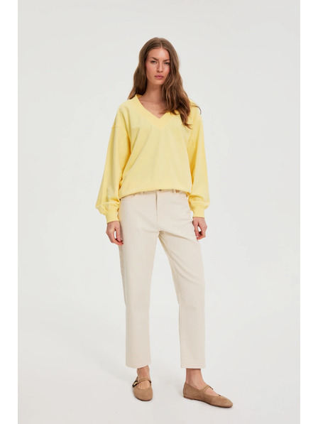 Moodo Blugi cu pernă dreaptă bej Moodo