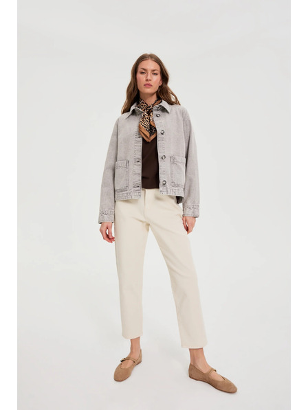 Moodo Jachetă denim gri Moodo