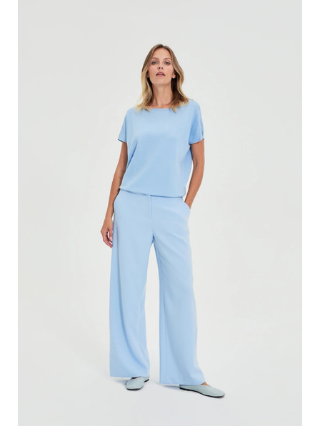 Moodo Pantaloni costum albastru deschis Moodo