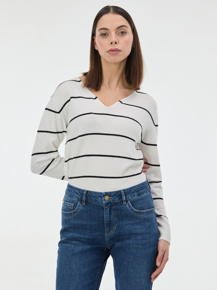 Orsay Pulover negru cu dungi pentru femei ORSAY