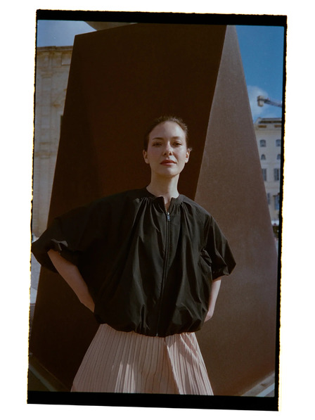 Moodo Jachetă neagră oversize Moodo