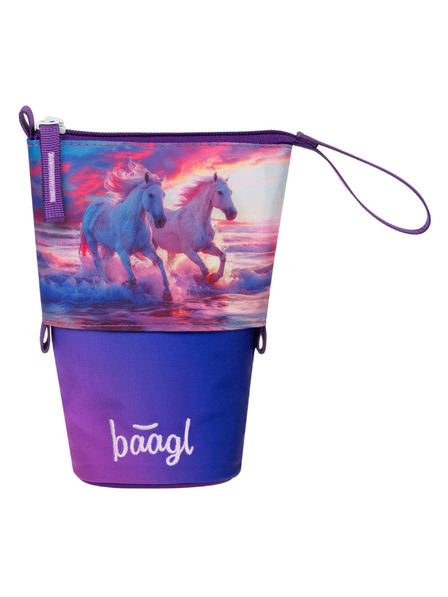 BAAGL  BAAGL Penar școlar Suport creioane Cai Inima GRS