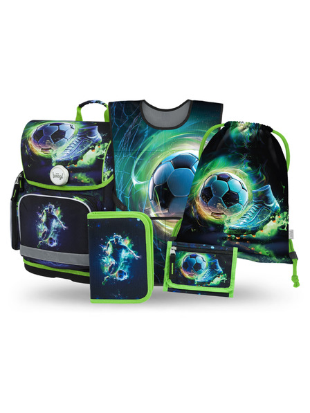 BAAGL  BAAGL SET 5 Ergo Fotbal Jucator: geanta, penar, sac, sorts, portofel