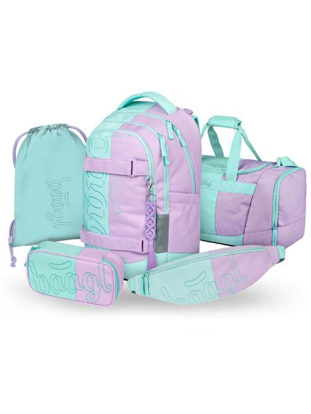 BAAGL  BAAGL SET 5 Skate Max Sweet: rucsac, penar, sac, geanta de sport, borseta GRS