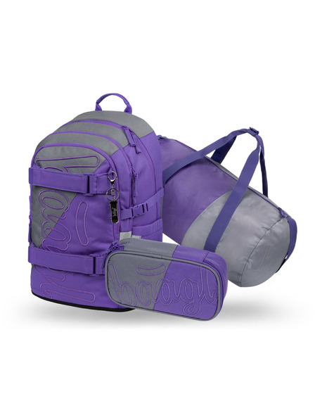 BAAGL  BAAGL SET 3 Skate Dual: rucsac, penar, geanta de sport GRS