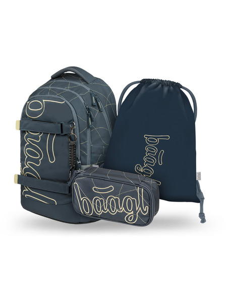 BAAGL  BAAGL SET 3 Skate Max Wave: rucsac, penar, sac GRS