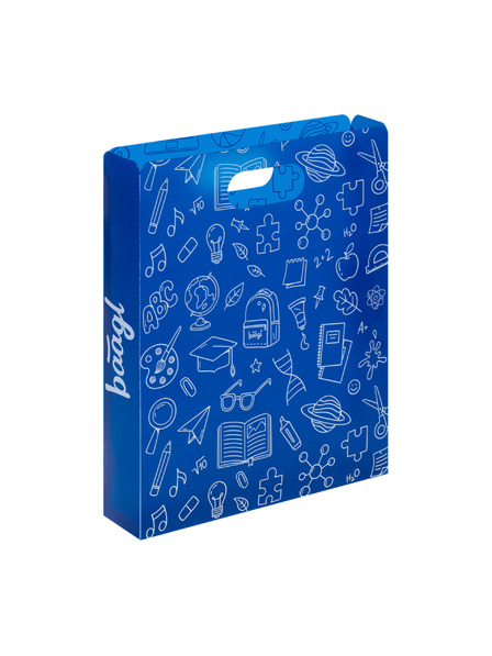 BAAGL  BAAGL Dosare plastic pentru caiete școlare School albastru