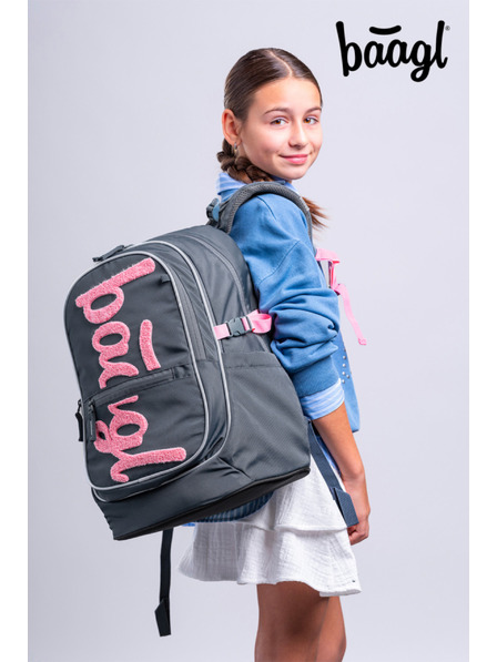 BAAGL  BAAGL SET 3 Core Logo roz: rucsac, penar, sac GRS