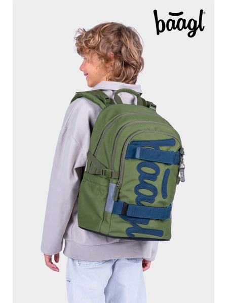BAAGL  BAAGL SET 3 Skate Olive: rucsac, penar, geantă sport GRS