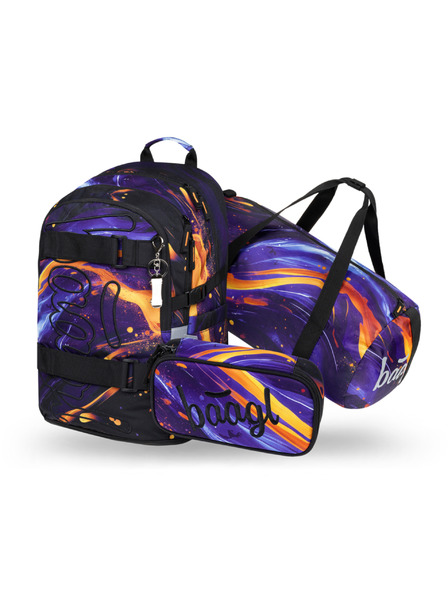 BAAGL  BAAGL SET 3 Skate Vibe: rucsac, penar, geantă sport GRS