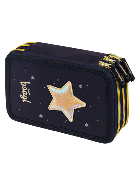 BAAGL  BAAGL Penar școlar trei compartimente Unicorn Gold