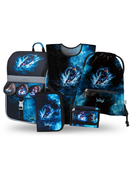 BAAGL  BAAGL SET 5 Zippy Hockey: acteta, penar, sac, sort, portofel
