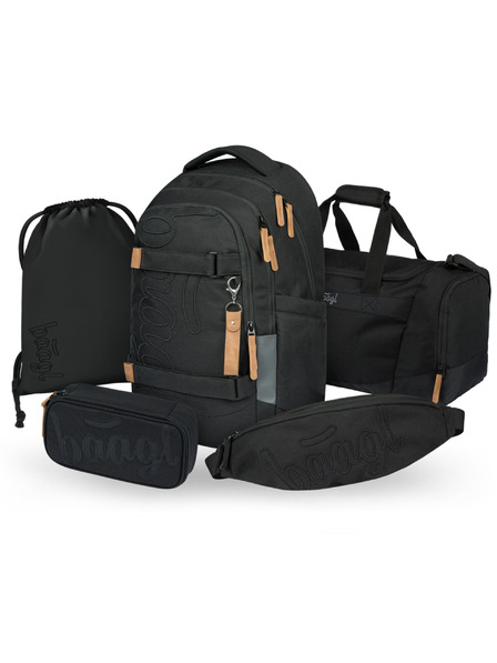 BAAGL  BAAGL SET 5 Skate Max Darkness: rucsac, penar, săculeț, geantă sport, borsetă