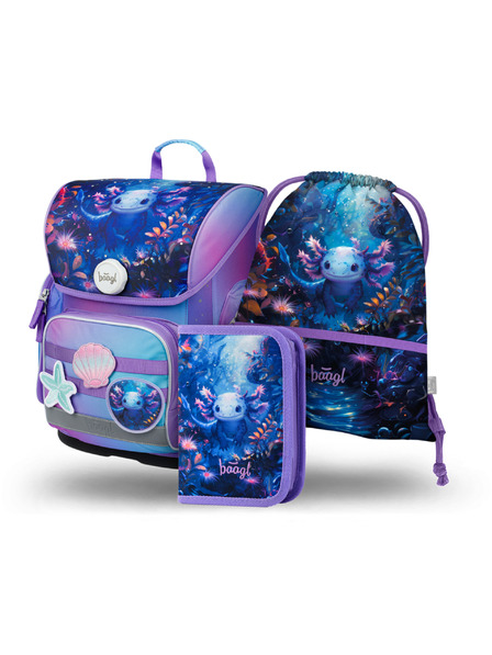 BAAGL  BAAGL SET 3 Ergo Axolotl: geanta, penar, sac
