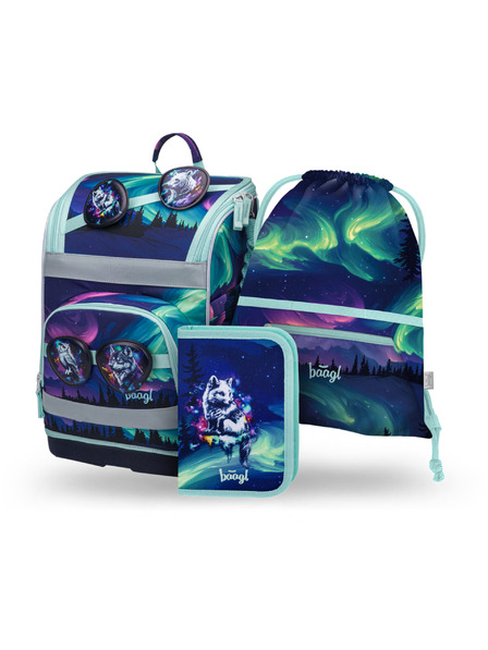 BAAGL  BAAGL SET 3 Zippy Plus Aurora: geanta, penar, sac GRS