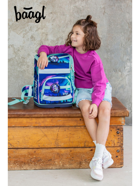 BAAGL  BAAGL SET 3 Zippy Plus Aurora: geanta, penar, sac GRS