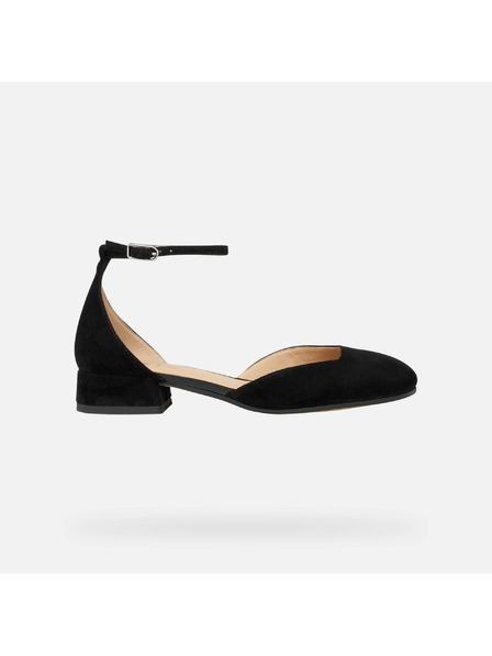 Geox Pantofi cu toc femei Geox Dhyalma negri