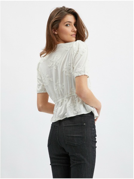 Orsay Bluză de damă albă florală ORSAY