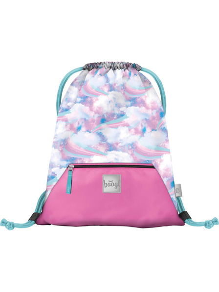 BAAGL  Geantă albastră cu buzunar Baagl Nebe