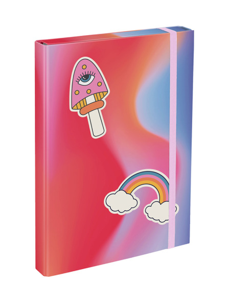 BAAGL  Dosare roșii pentru caiete școlare A4 Baagl Hippie