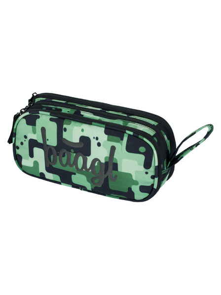 BAAGL  Verde husă pentru creioane pentru elevi etue Baagl Green