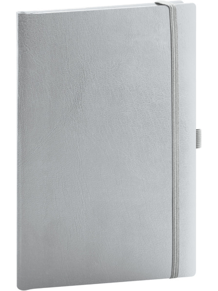 NOTIQUE NOTIQUE Notes Balacron, argintiu, punctat, 15 x 21 cm