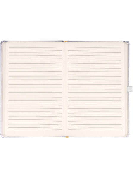 NOTIQUE NOTIQUE Notes Balacron, argintiu, căptușit, 15 x 21 cm