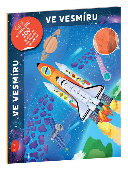 BAAGL  Citește și lipește - ÎN UNIVERS, carte cu autocolante