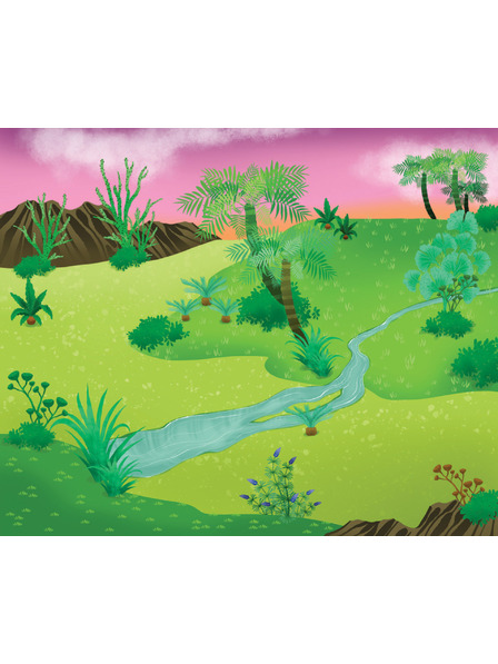 BAAGL  Citește și lipește - PRINTRE DINOZAURI, carte cu autocolante