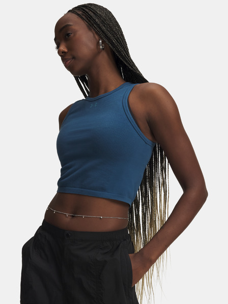 Under Armour Maiou dama Under Armour Seamless Cotton Hand Tank-BLU