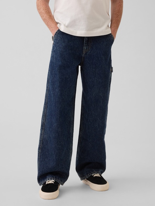 GAP Blugi baggy Carpenter pentru copii GAP