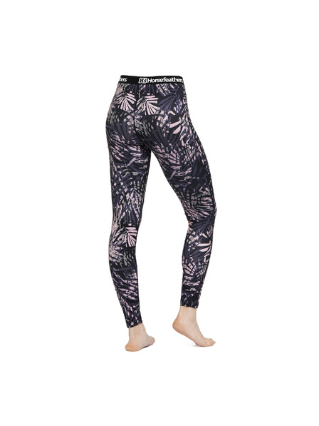 Horsefeathers Pantaloni termici Mirra - black leaves