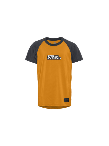 Horsefeathers Tricou pentru bicicletă pentru copii Spike - sunflower/indigo