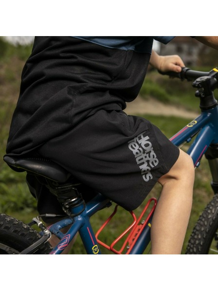 Horsefeathers Pantaloni scurți ciclism copii Stoker - black