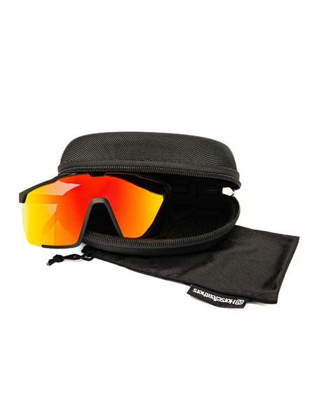 Horsefeathers Ochelari de ciclism Proton - matt black/mirror red