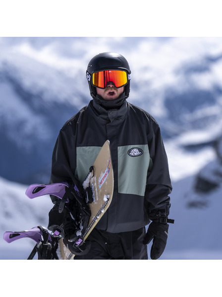 Horsefeathers Ochelari snowboard Huck - black/mirror red