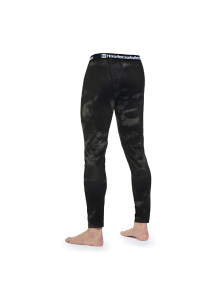 Horsefeathers Pantaloni termici Riley - olive tie dye
