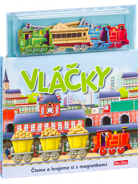 ELLA & MAX TRENURI ─ Carte cu magneți