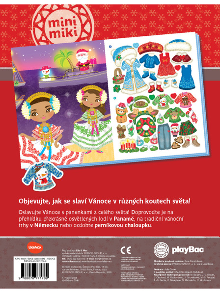 ELLA & MAX Haine din întreaga lume CRĂCIUN ─ Carte cu autocolante