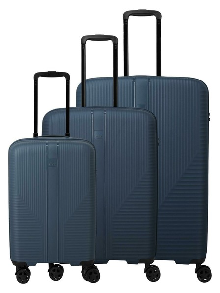 Travelite Set valize de călătorie Travelite Air Stripe S,M,L Slim Navy
